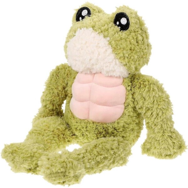 PPCATPT Muscle Frog Plush Toy Stuffed Pillow ONE SIZE