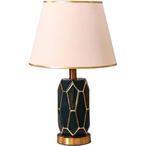 VELOCITY Lamp for Desk Table Lamp Ceramic Simple Table Lamp Modern Retro Bedside Lamp Home Decoration Atmosphere Lamp Desk Led Lamp (B-A)