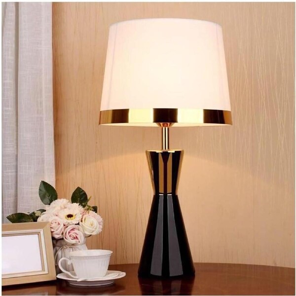 VELOCITY Lamp for Desk Modern Table Lamp Bedroom Decoration Bedside Lamp Retro Ceramic Table Lamp Living Room Atmosphere Table Lamp Desk Led Lamp (E-A)