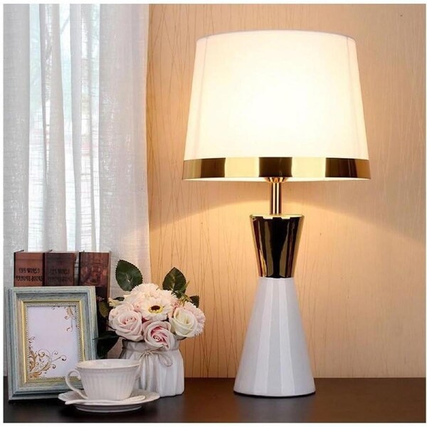 VELOCITY Lamp for Desk Modern Table Lamp Bedroom Decoration Bedside Lamp Retro Ceramic Table Lamp Living Room Atmosphere Table Lamp Desk Led Lamp (D-A)