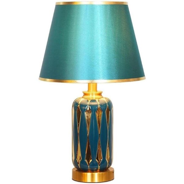 VELOCITY Lamp Bed Lamp Ceramic Table Lamp Modern Simple Home Living Room Light Luxury Bedroom Bedside Lamp Nordic Fashion Table Lamp Living Room Lamp (D-A)