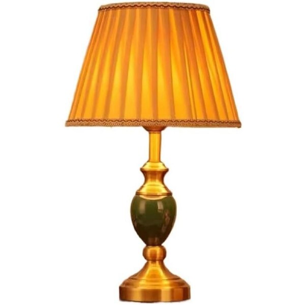 VELOCITY Lamp for Desk Simple Modern Ceramic Table Lamp Bedroom Creative Bedside Lamp Living Room Retro Decorative Lamp Desk Led Lamp (A-A)