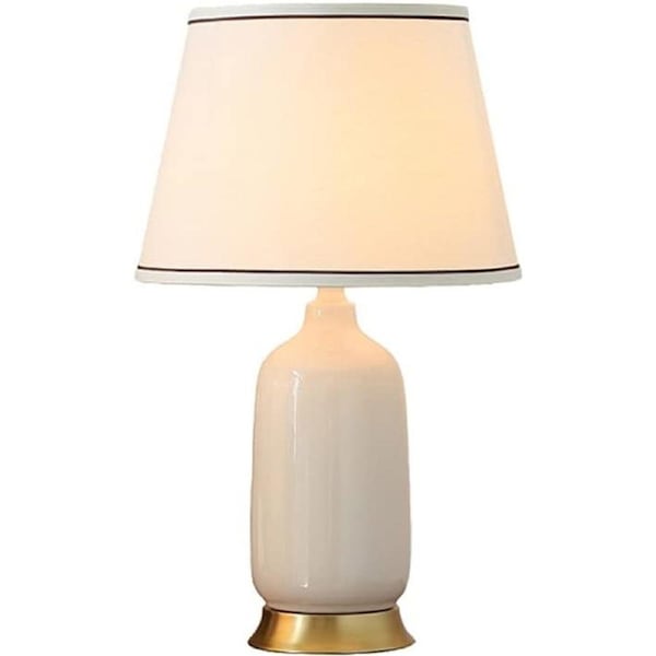 VELOCITY Lamp for Desk Chinese Table Lamp Living Room Decoration Ceramic Table Lamps Bedroom Bedside Lamp, Used for Study Dining Room Decor Desk Lamp Desk Led Lamp (A-A)