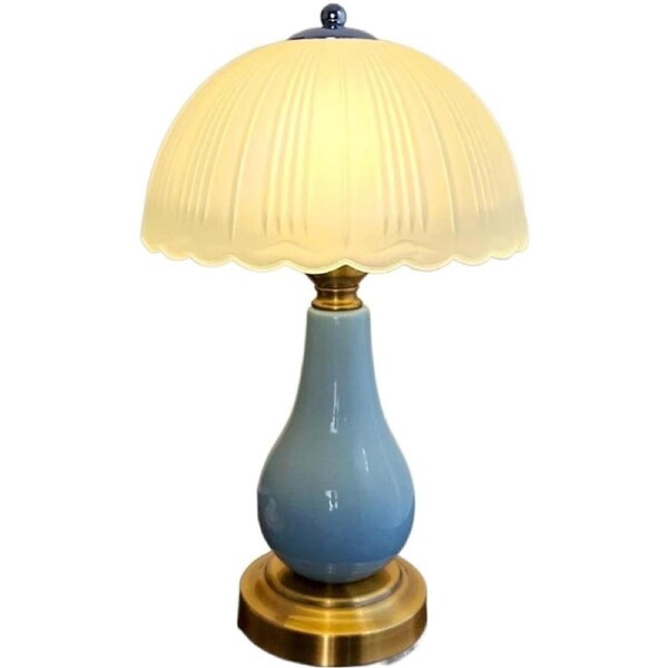 VELOCITY Lamp Bed Lamp Ceramic Table Lamp Retro Bedroom Bedside Lamp Decorative Table Lamp Simple Modern Living Room Lamp