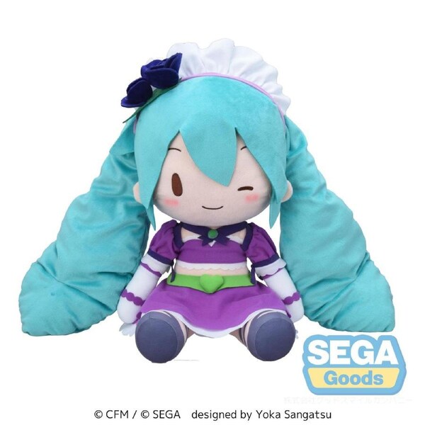 Hatsune Miku x Love and Berry Dress Up and Dance! Fuwa Petit Plush Sparkly Purple (LL)