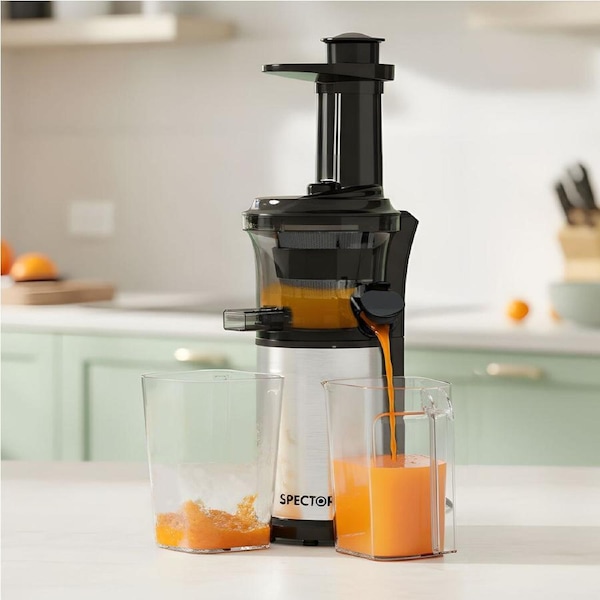 Spector Slow Juicer Cold Press Juice Extractor Quiet Easy Clean Household Black