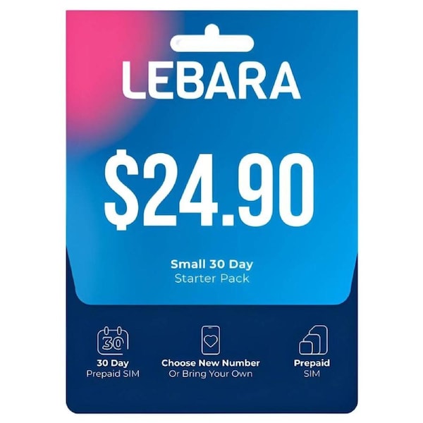 Lebara $24.90 Prepaid Eco SIM Card