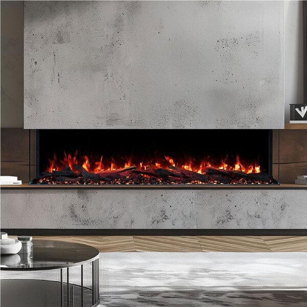 Devon 1600W 3-Sided 59 Inch Extra Deep Electric Fireplace