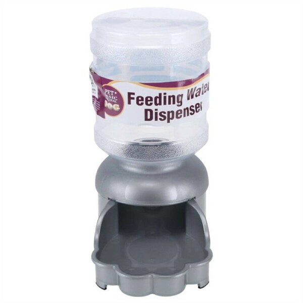 Ozoffer Dog Dispenser Feeding Water Grey 2L