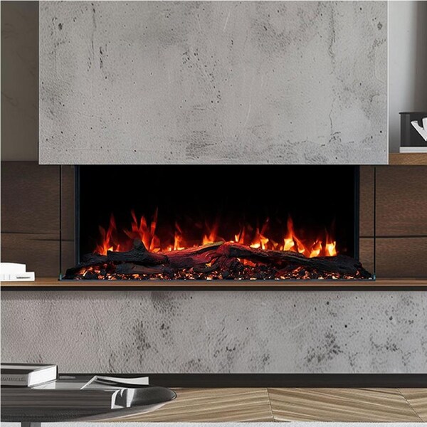 Devon 1600W 3-Sided 36 Inch Extra Deep Electric Fireplace