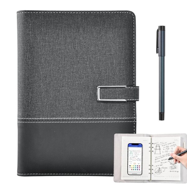 Smart Digital Notebook AI Powered Digital Sketchbook Set with Sync Pen and A5 Erasable Paper Refill for Drawing Writing Notetaking Bluetooth Real Time Sync