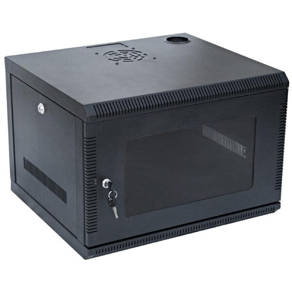 6U 6RU Server Network Data Rack LAN Cabinet 19" 19 Inch Wall Mount 450mm Deep