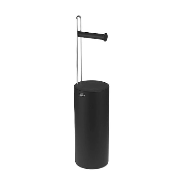 Joseph Joseph EasyStore Bathroom Toilet Paper Roll Holder Black