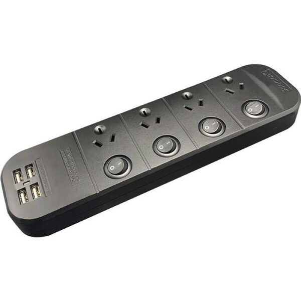 Jackson 4 Outlet Switched Powerboard With Usb Charging USB Power Strip