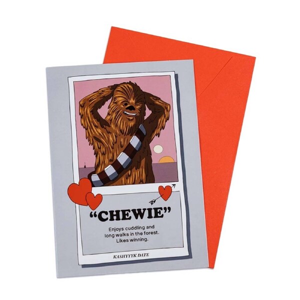 Star Wars - Chewie Valentines Greeting Card