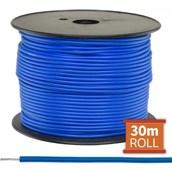 Doss 30M Blue Hookup Wire/Cable Sold As A Reel Electrical Wire Cable