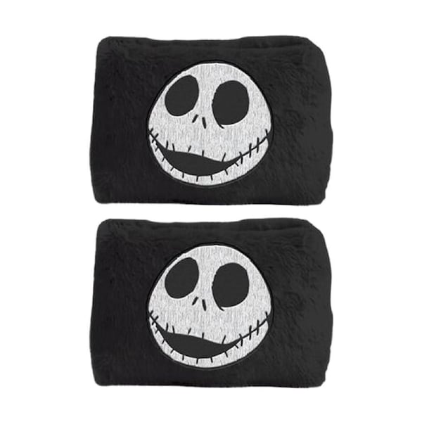 2PK Disney Nightmare Before Christmas Jack Plush Pencil Case Black & White