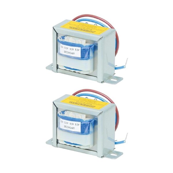 2PK Powertran 6.3V-15V 1A Mains Transformer 15Va Multiple Tapped Voltages
