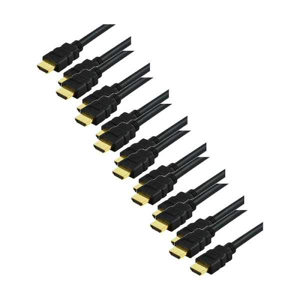 8PK Comsol HDMI Lead With Ethernet 0.5M HDMI2.0 Round Hdmi 2.0 Cable
