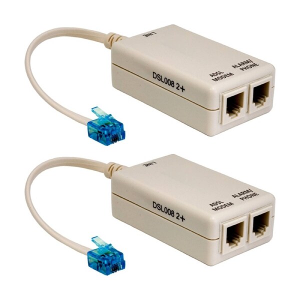 2PK Te Adsl2+ Line Filter & Splitter Telstra Certified Tel1192 ADSL2+