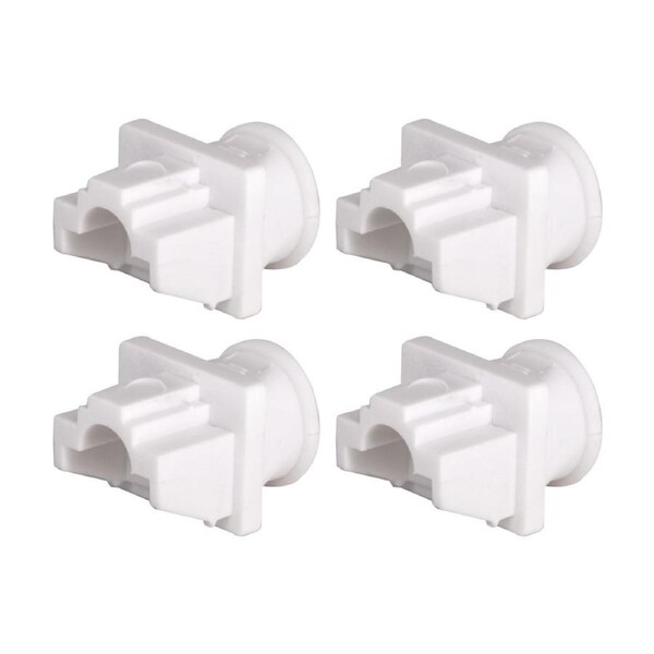 4PK T3 Dust Cover 10 Pk For Rj45 White Pack RJ45 Networking Accessories