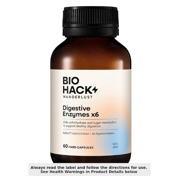 BioHack Wanderlust Digestive Enzymes x6 60 Capsules