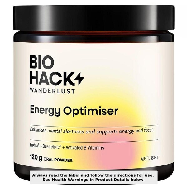 BioHack Wanderlust Energy Optimiser Powder 120g