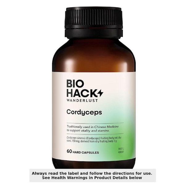 BioHack Wanderlust Cordyceps 60 Capsules