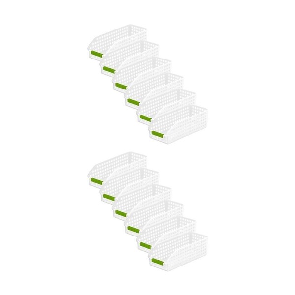 12PK Braz Home Organisation Storage Tokyo Basket 29x12.5x9cm 2L Assorted