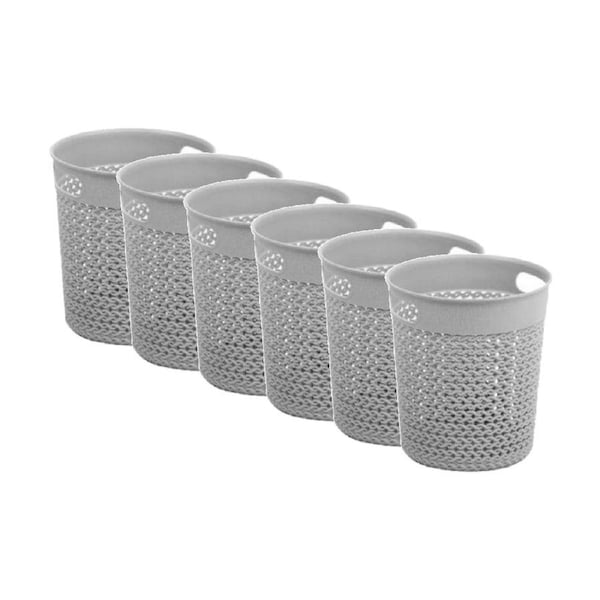 6PK Braz Home Organisation Storage New York Mesh Bin 4L Assorted
