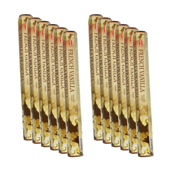 12PK HEM Home Fragrance Scented Smelling Incense Sticks Packet French Vanilla