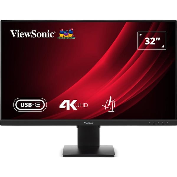 ViewSonic 32in 4K UHD VA Ergonomic Monitor with USB-C and Built-in Speakers (VG3208U-4K)