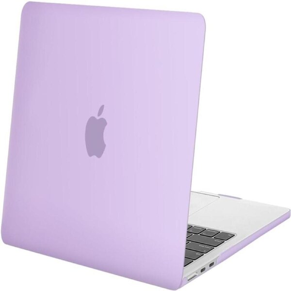 Case Compatible with MacBook Air 13 inch M4 2025 2024 2023 2022 M3 M2 A3240 A3113 A2681, Crystal Hard Shell Scratch Resistant Protective Cover Purple