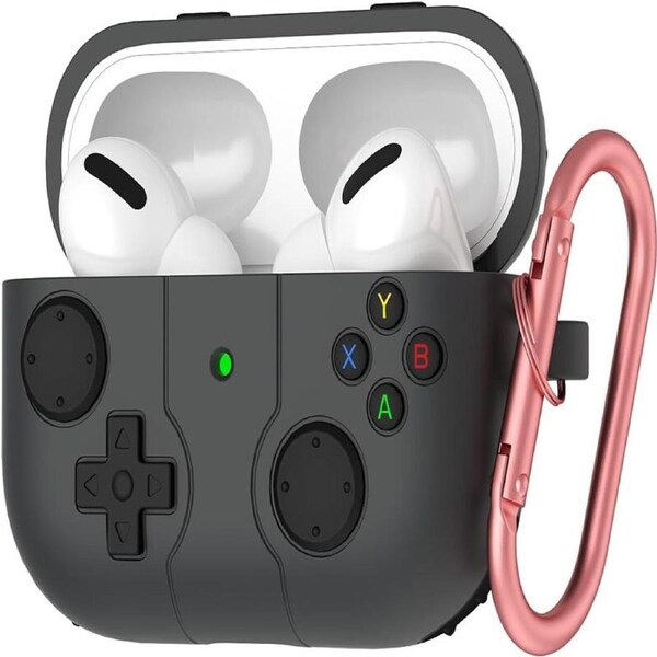 Game Case for AirPods Pro 2 Cover (2022),Classic Cool Funny Shock-Proof Protective Silicone AirPods Pro 3 Case with Cleaner Kit Black