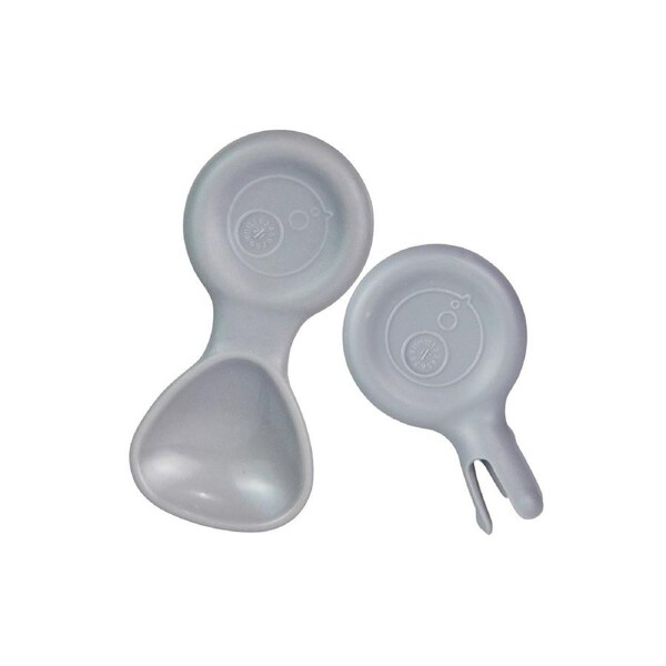 b.box Mini Spoon & Flork Duo - Cloud Grey
