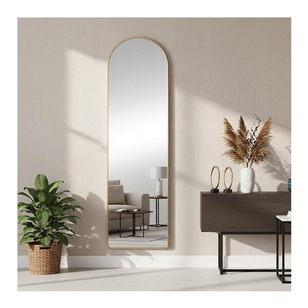 Openook Arch Full Length Mirror 150cm x 40cm - Gold
