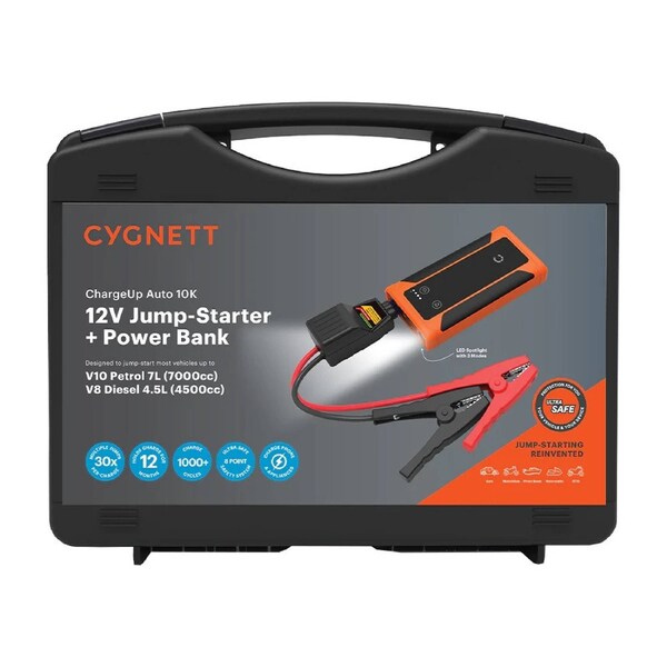 Cygnett ChargeUp Auto 10K mAh Jump-Starter & Power
