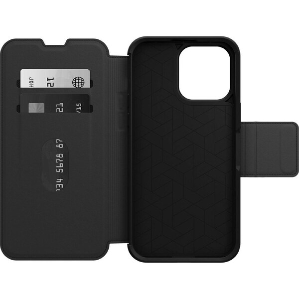 OtterBox Strada Apple iPhone 14 Pro Max Case Black - (77-88571), DROP+ 3X