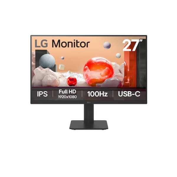 LG 27' IPS Full HD monitor with USB-C 1920x1080 100Hz 5ms 65W PD IPS