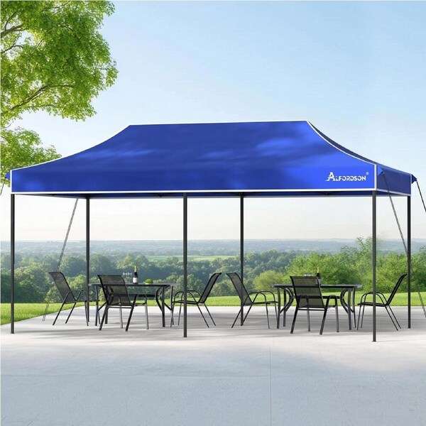 ALFORDSON 3x6m Gazebo ALFORDSON Pop Up Tent Wedding Canopy Blue