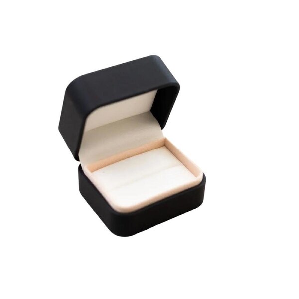 Wedding Enagement Ring Box Black