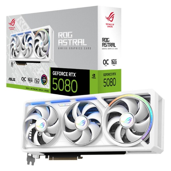 ASUS ROG ASTRAL RTX5080 16G WHITE Graphics Card