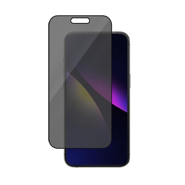 EFM Privacy Glass Screen Protector - iPhone 15 - Black Transparent [EFSGPRAE605CLE]