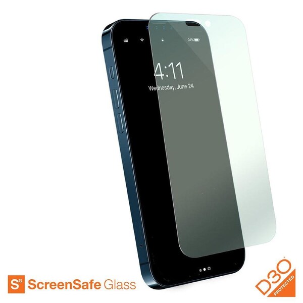 EFM ScreenSafe Glass with D3O Screen Protector - iPhone 14 Pro Max - Clear [EFSGSGAE198CLE]