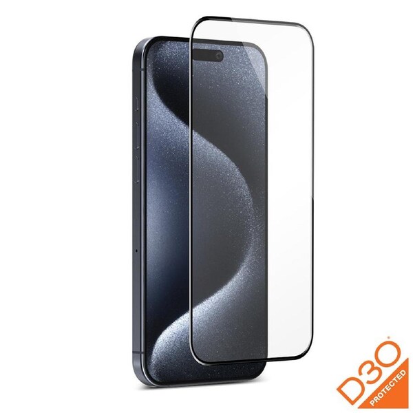 EFM ScreenSafe Glass with D3O Screen Protector - iPhone 15 Pro - Clear [EFSGSGAE606CLE]