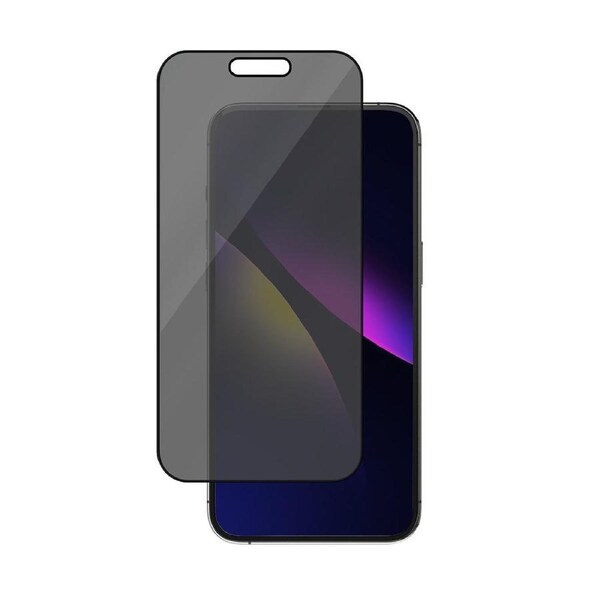 EFM Privacy Glass Screen Protector - iPhone 15 Pro - Black Transparent [EFSGPRAE606CLE]
