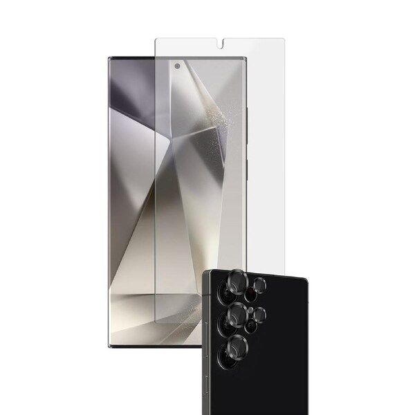 EFM 2-in-1 Screen & Camera Lens Protector Bundle - Galaxy S25 Ultra - Clear [EFSSG296BUNDLE]