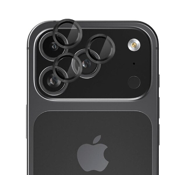 EFM Camera Lens Protector - iPhone 17 Pro & iPhone 17 Pro Max - Carbon - Carbon [EFSGCLAE618CBN]