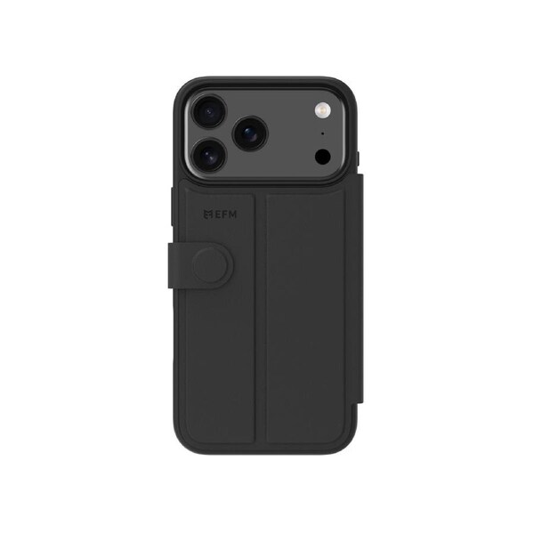 EFM Venice Wallet Case - iPhone 17 Pro Max - Black [EFCVEAE618BLA]