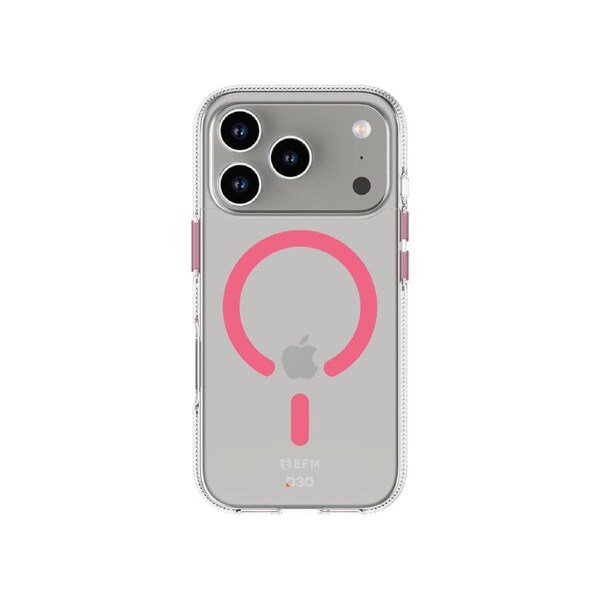 EFM Ibiza Case with Glow In The Dark Ring - iPhone 17 Pro - Neon Pink [EFCIBZE616PNK]